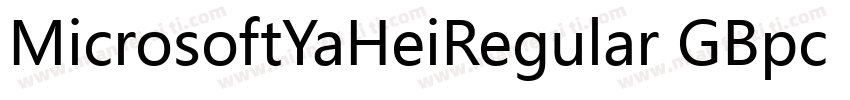 MicrosoftYaHeiRegular GBpc EUC H字体转换